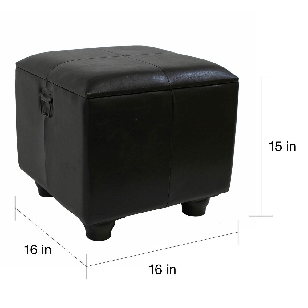 International Caravan Carmel Square Storage Ottoman