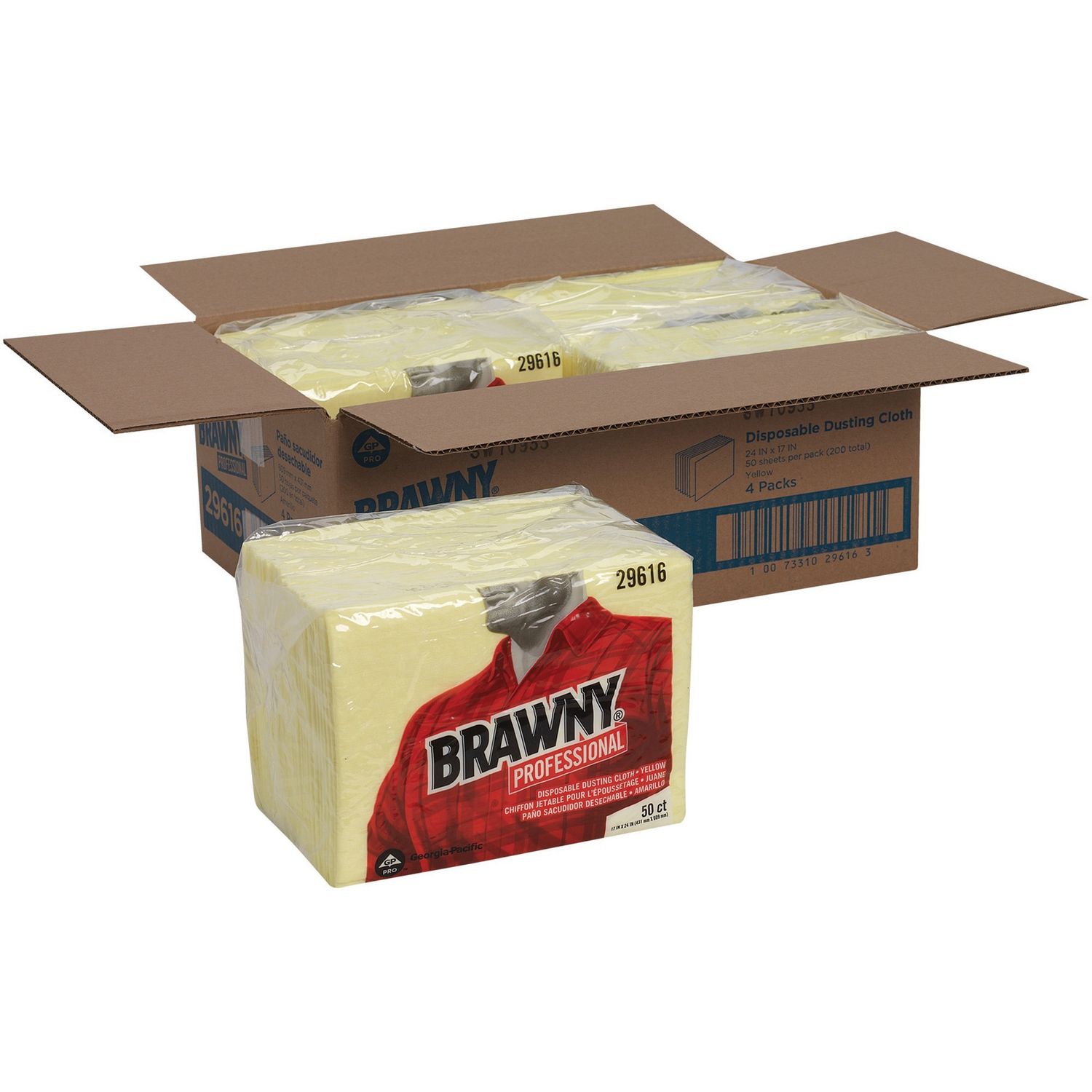 Brawnyandreg; Professional Disposable Dusting Cloths by GP Pro by Georgia Pacific Corp. GPC29616CT