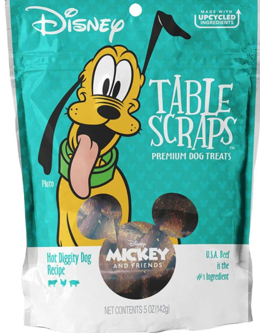 Disney Mickey And Friends Table Scraps Premium Dog Treats， Beef， 5oz. Bag