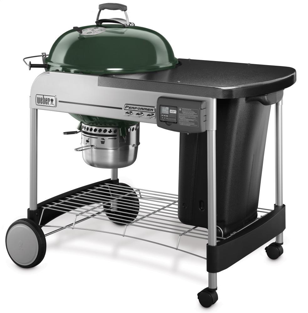 Weber 15507001 Performer® Deluxe Charcoal Grill - 22 Inch Green