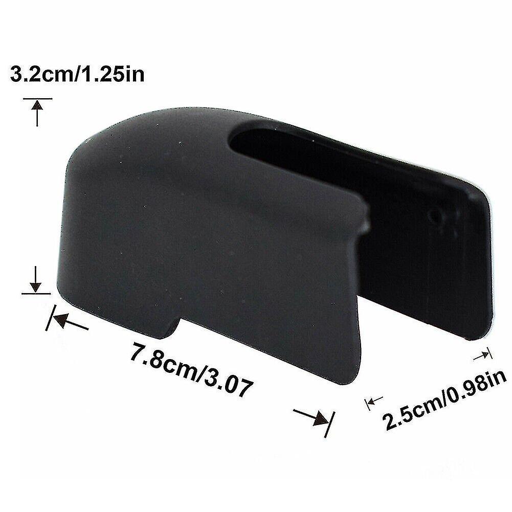 Tailgate Rear Windscreen Wiper Arm Nut Cap Cover Black For Jeep Renegade (black1pcs