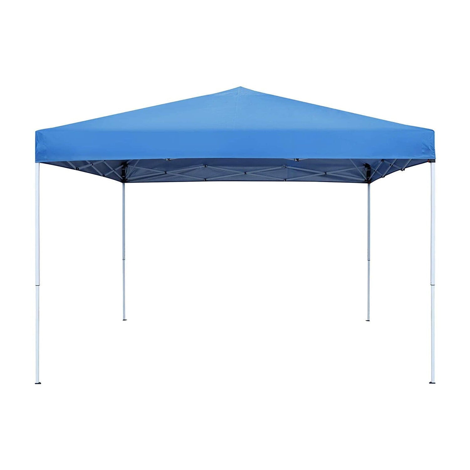 ZENSTYLE 10 x 10 ft Home Garden Outdoor Gathering Pop-Up Wedding Foldable Waterproof Canopy Party Tent Height Adjustable with Carrying Bag - Blue