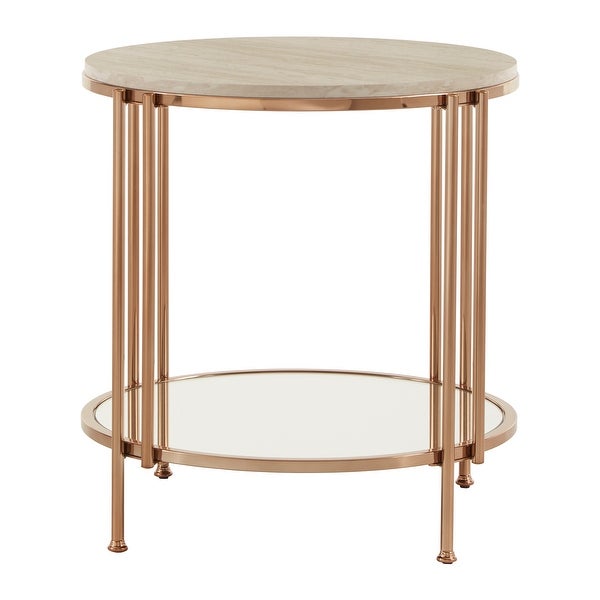 Celsus Champagne Gold Nesting Table Set by iNSPIRE Q Bold