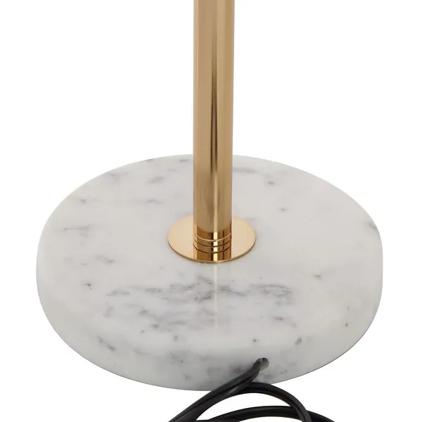 White Metal Modern Table Lamp - 10 x 10 x 23