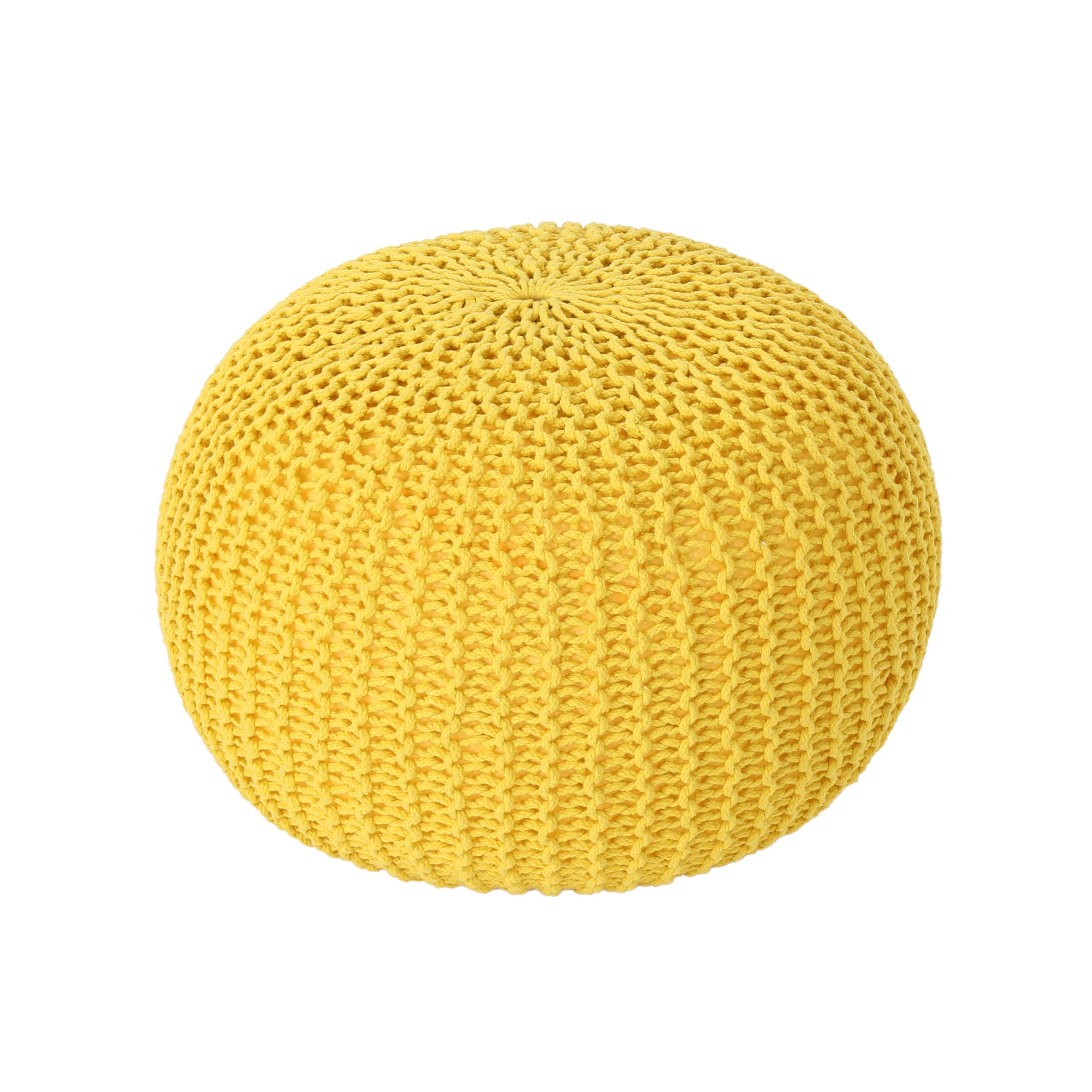 Patty Traditional Knitted Cotton Pouf