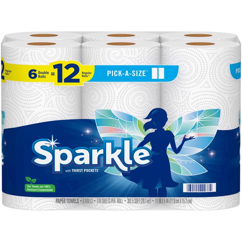 PAPER TOWEL 2PLY 6PK WHT