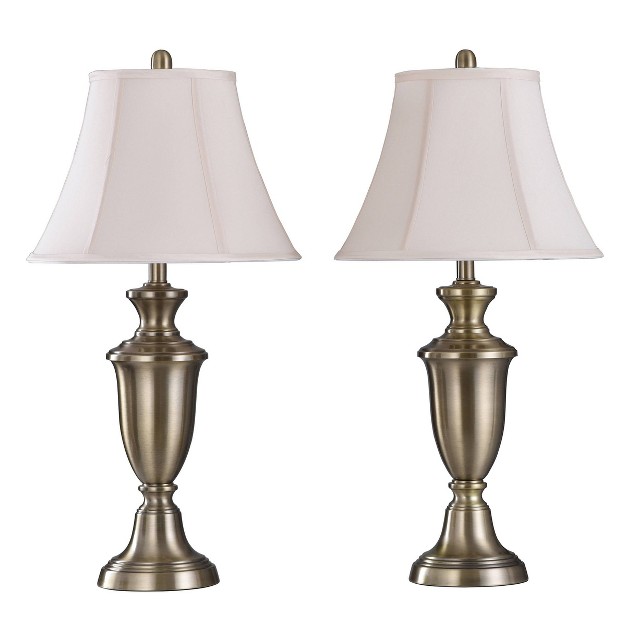 2pc Table Lamp Brass Stylecraft