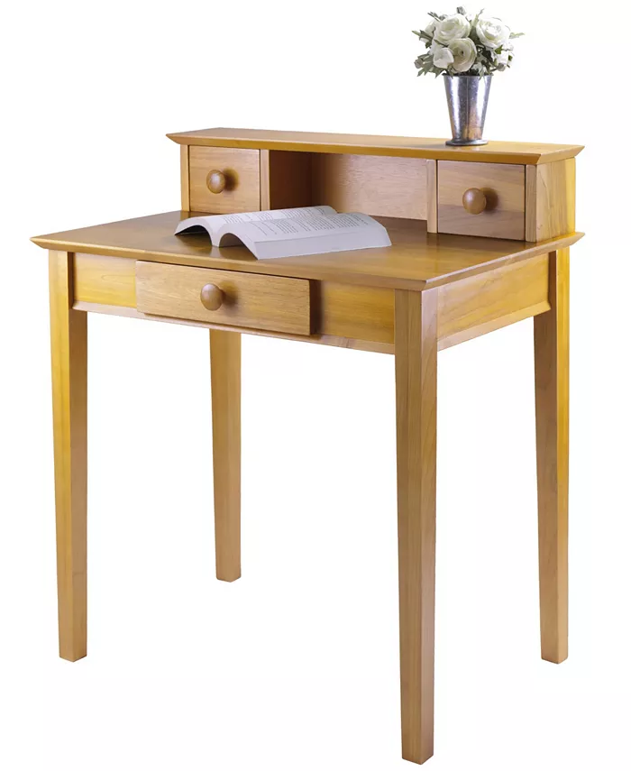 Winsome Studio Writing Desk with Hutch