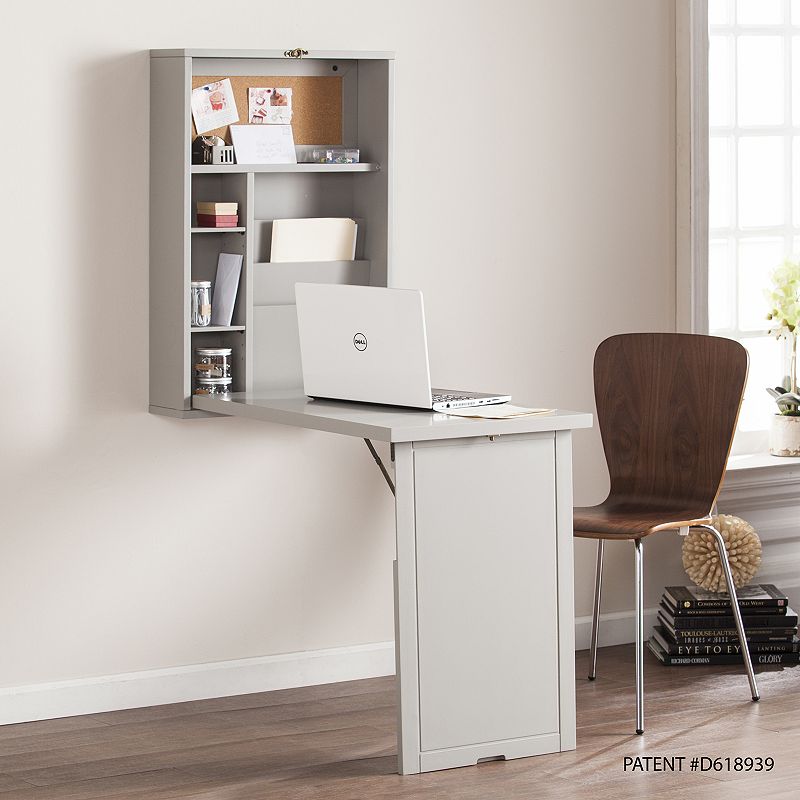 Southern Enterprises Fold-Out Convertible Wall Mount Desk