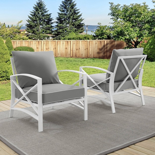 Crosley 2pc Kaplan Outdoor Patio Chair Set