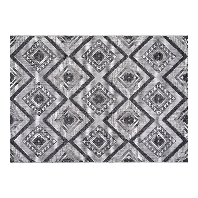 Couristan Veranda Boho Light Gray-Anthracite Indoor/Outdoor Area Rug