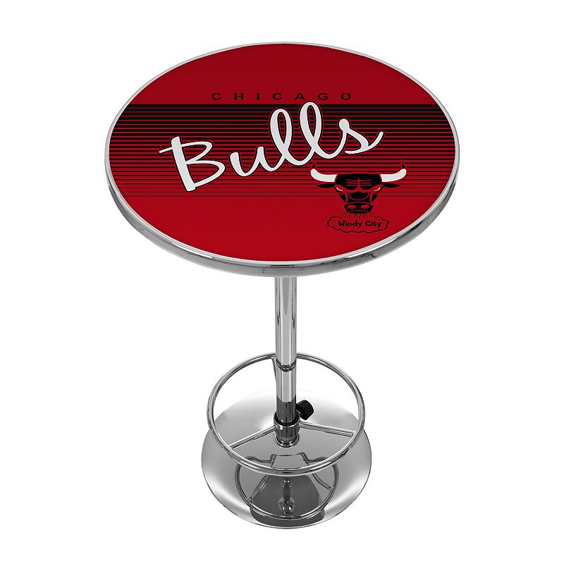 Chicago Bulls Hardwood Classics Chrome Pub Table