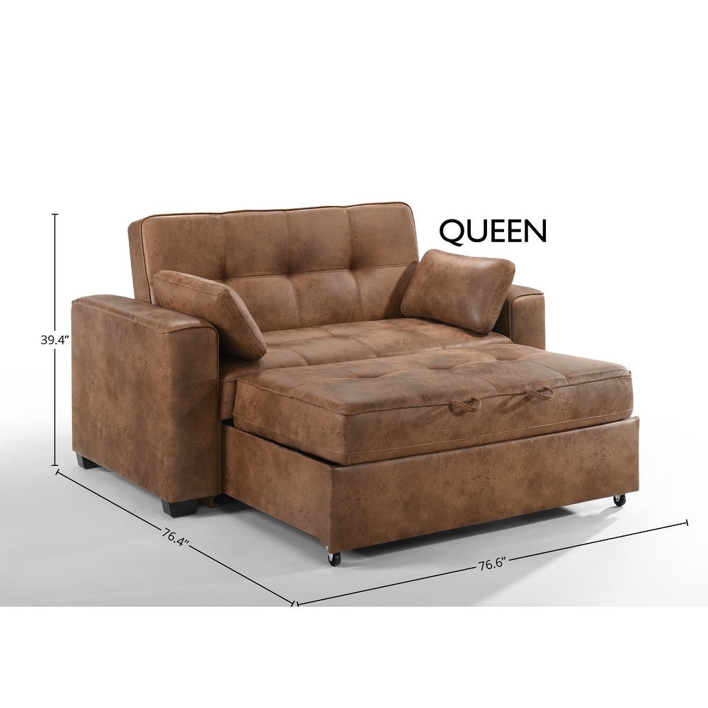 Brooklyn Sofa Sleeper   Cognac