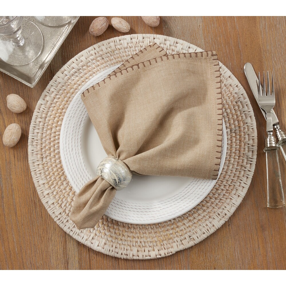 Whip Stitched Design Napkin (Set of 4)
