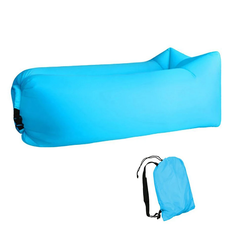 Outdoor Inflatable Cushion Adults Kids Air Sofa Bed Lounger Couch Chair Bag Picnic Beach Lazy Camping Mat