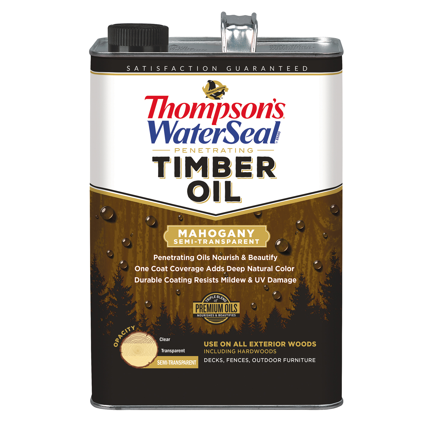 Thompson\u0027s WaterSeal Penetrating Timber Oil Semi-Transparent Mahogany Penetrating Timber Oil 1 gal