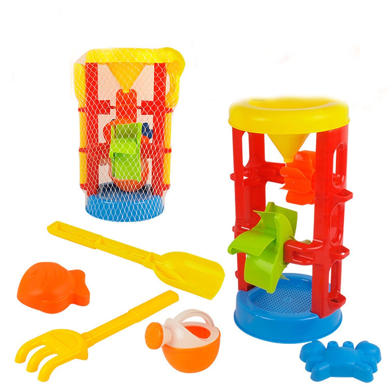 Fridja 5Piece Beach Toy Sand Set Sand Play Sandpit Toy Summer Outdoor Toy