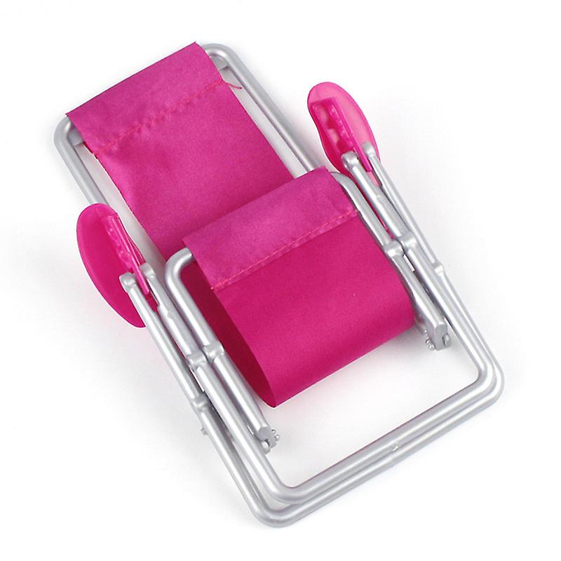 1pc Kids Toys Dolls Accessories Beach Chair Toys Cute Pink Mini Dollhouse Furniture Foldable Chair For Children Girls Game