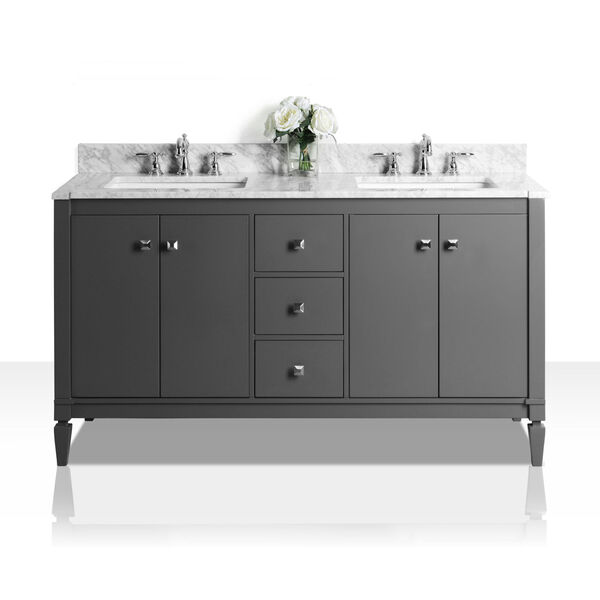 Kayleigh Sapphire Gray 60-Inch Vanity Console