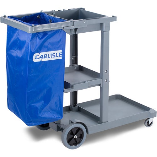 Carlisle JC1945S23 Short Platform Janitorial Cart