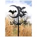 Whitehall Aluminum Halloween Bat Rooftop Weathervane - Black