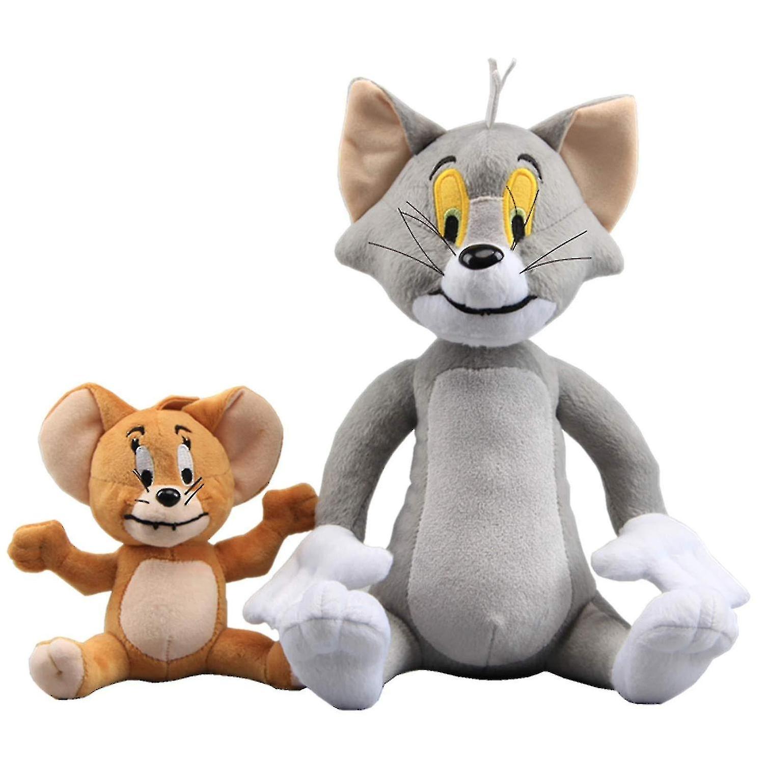 2pcs Tom And Jerry Soft Toys Plush Doll Cute Stuffed Anime Figure Kits Gifts