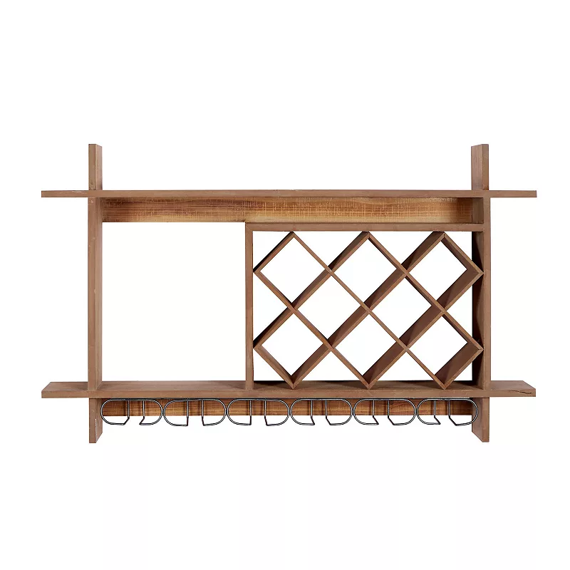 Stella and Eve Wood Farmhouse Wine Rack