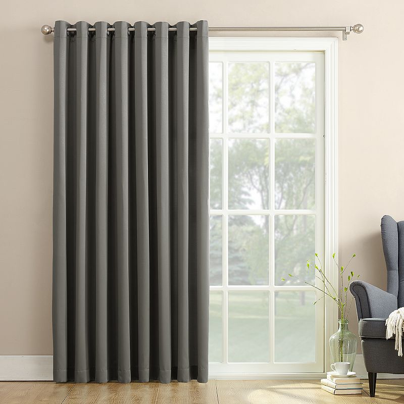 Sun Zero Gramercy Room Darkening Patio Door Curtain Panel