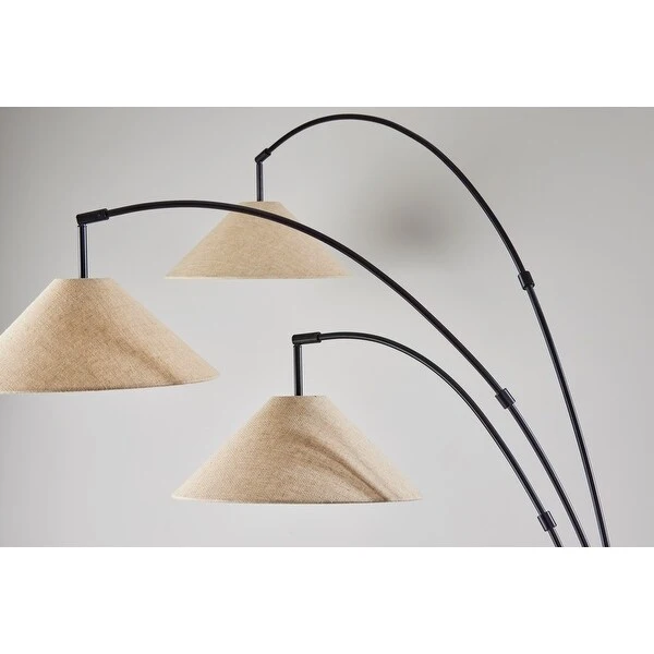 Braxton 3-Arm Arc Lamp