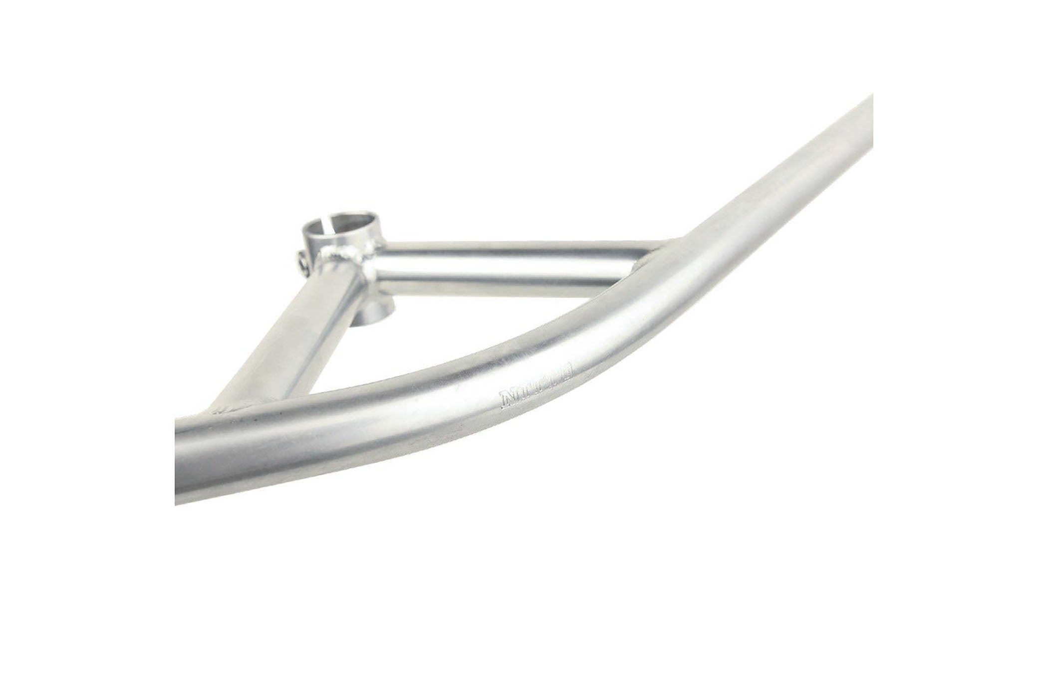 Blue Lug Fairweather B903 Bullmoose Handlebar 710mm 15mm Sweep Silver