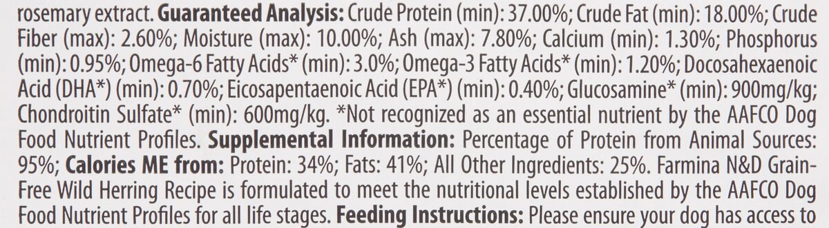 Farmina NandD Ocean Herring and Orange Recipe Adult Mini Dry Dog Food， 15.4-lb bag