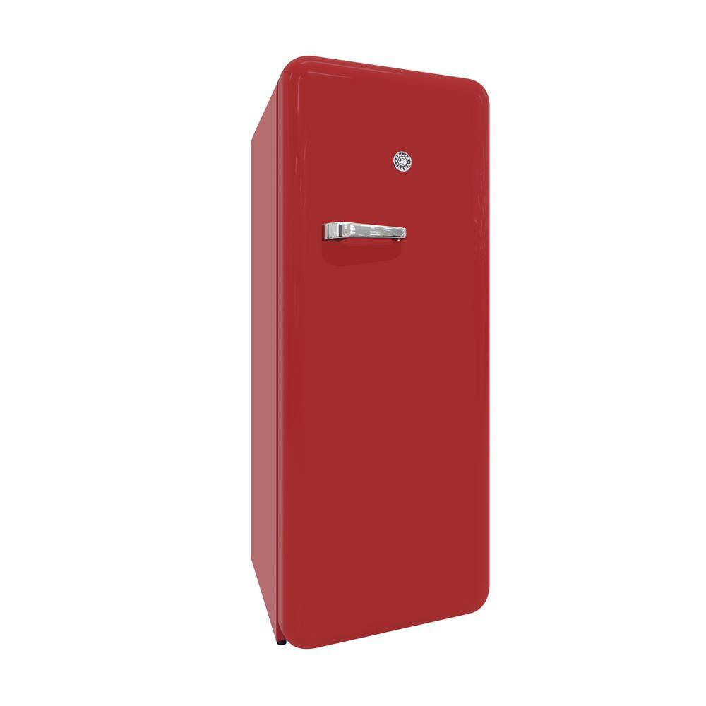 Brama 9.2 cu. ft. Freestanding Top Freezer Retro Refrigerator in Red BR-RETRO-01-R