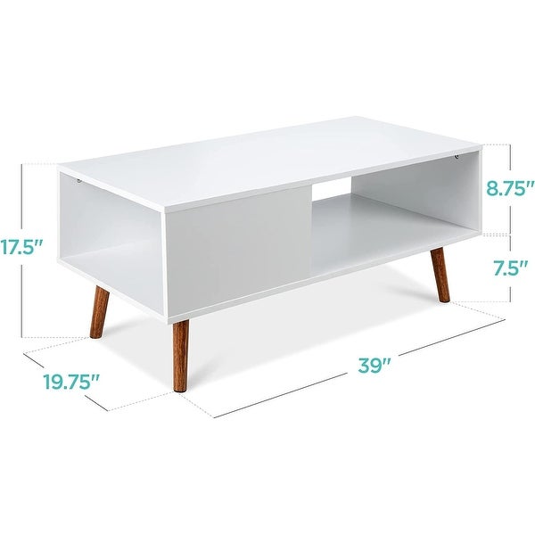 Best Choice Products Wooden Mid-Century Modern Coffee Table