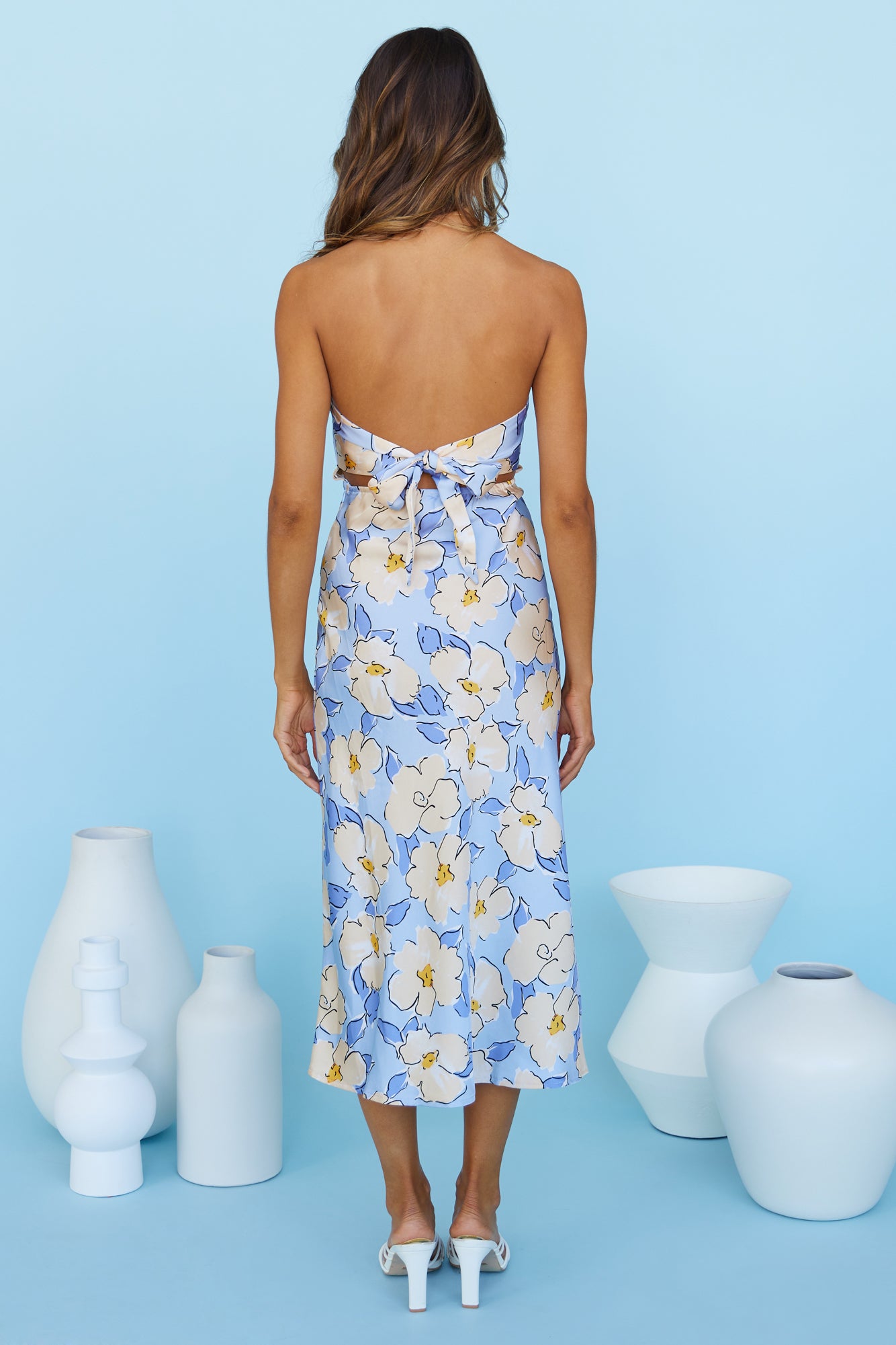 Lily Lover Midi Dress Blue