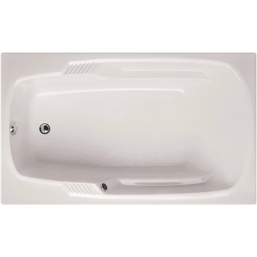 Hydro Systems Isabella 60 in. Acrylic Rectangular Reversible Drain Drop-in Air Bath Bathtub in White ISA6036ATO-WHI