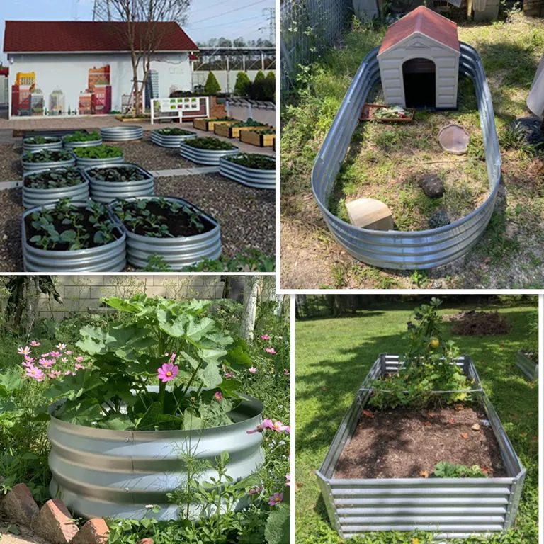 Metal Raised Planter Bed Galvanized Raised Garden Bed for Vegetables