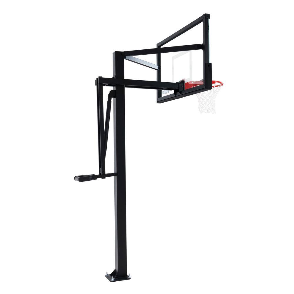 Lifetime 60 in. Tempered Glass Mammoth Bolt Down Basketball Hoop 90916