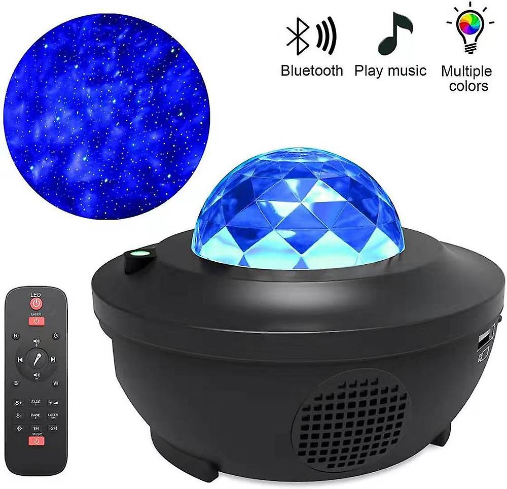 Led Star Galaxy Projector Ocean Wave Night Light Room Rotate Starry Sky Projectors Lamp Decoration Maison Pink Bedroom Decor