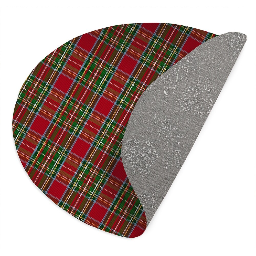 TARTAN CHRISTMAS Outdoor Rug By Terri Ellis