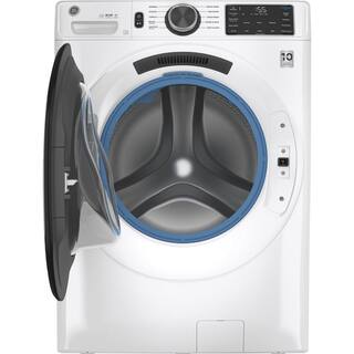 GE 4.8 cu. ft. Smart White Front Load Washer with OdorBlock UltraFresh Vent System and Sanitize with Oxi GFW550SSNWW