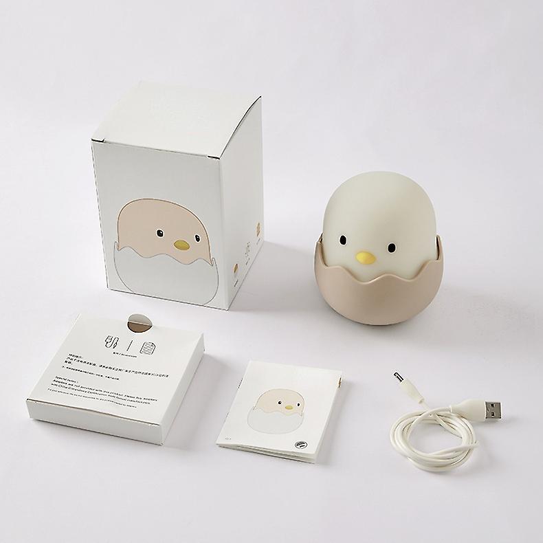 Led Kids Bedroom Chick Night Light Silicone Touch Usb Sensing Light