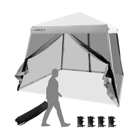 Costway 31978256 10 x 10 Feet Pop Up Canopy with w...