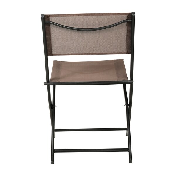 4 Pack Commercial Outdoor Flex Comfort Folding Chair with Metal Frame