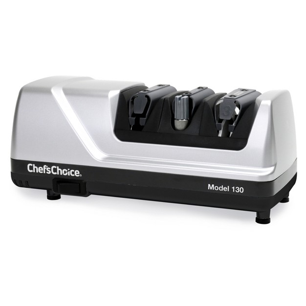 Chef x27 schoice Model 130 Professional Electric Knife Sharpener 3 stage 20 degree Trizor In Platinum 0130506