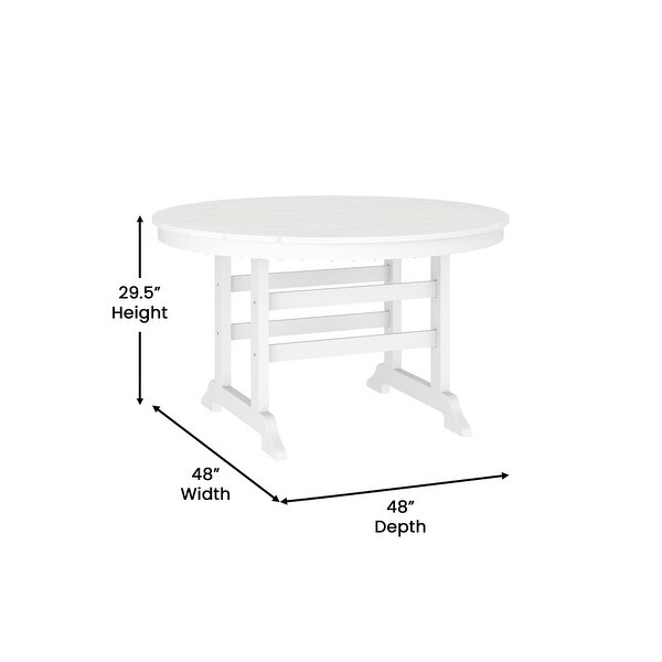 Commercial Grade IndoorOutdoor Adirondack Style Table