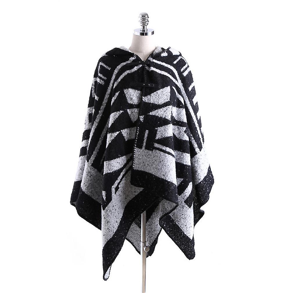 Winter Cape Open Front Poncho Warm Cardigant For Lady