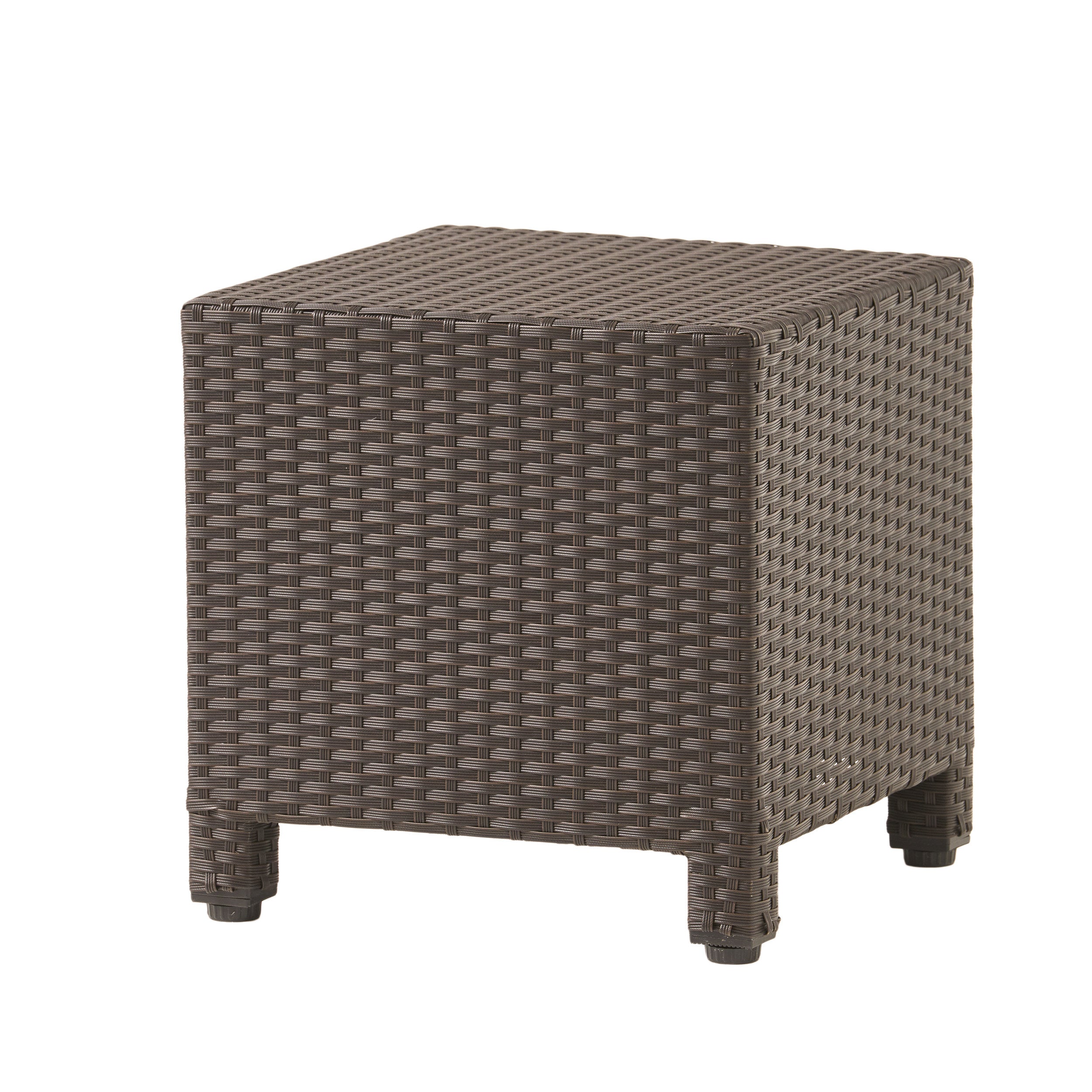 Pueblo Outdoor Wicker Accent Side Table