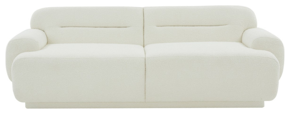 Safavieh Couture Taylina Boucle Sofa Ivory   Contemporary   Sofas   by Safavieh  Houzz