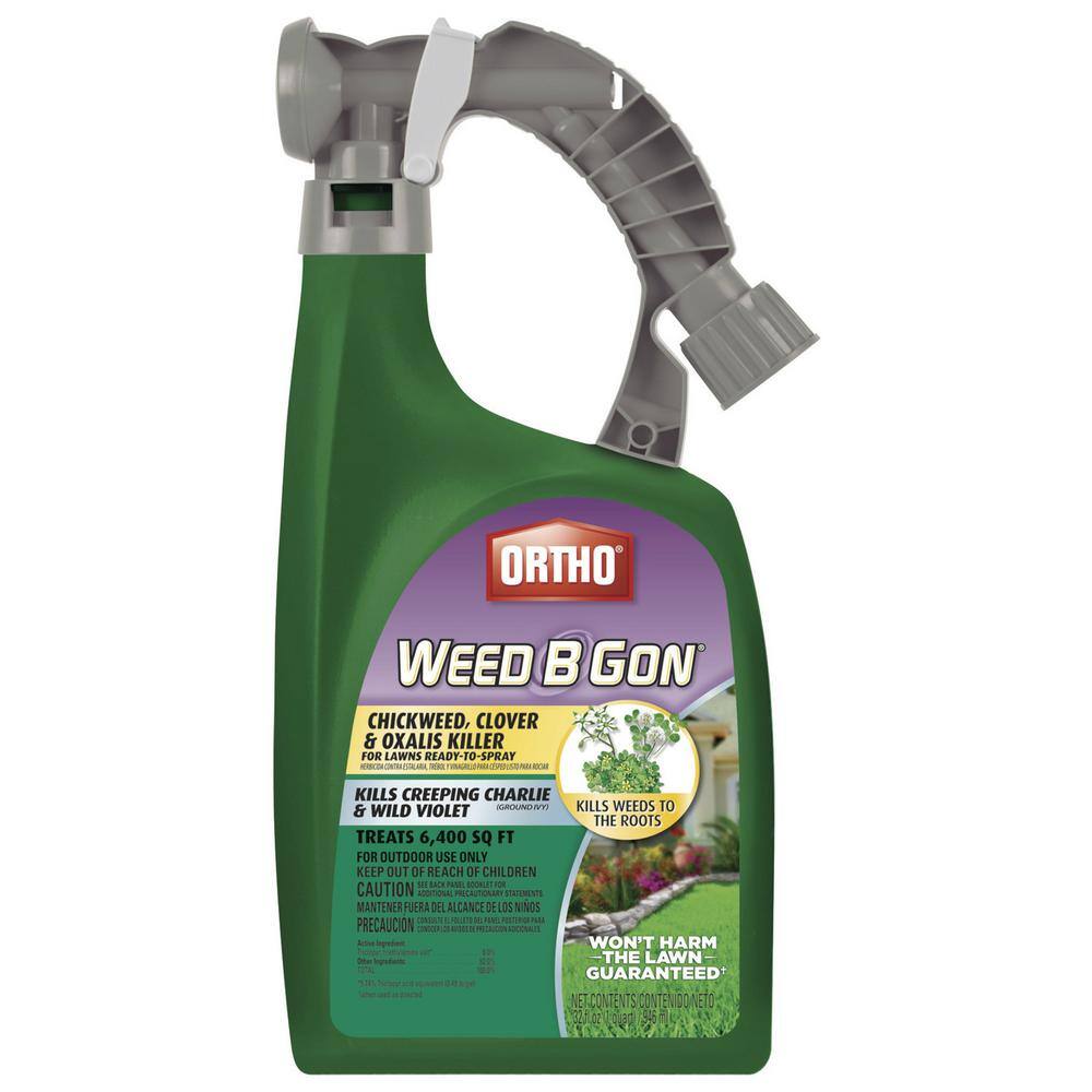 Ortho Weed B Gon 32 oz. Chickweed Clover and Oxalis Killer For Lawns Ready-To-Spray 0398710