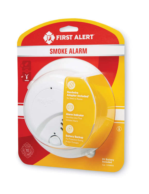 First Alert Hard-Wired w/Battery Back-up Ionization Smoke/Fire Detector